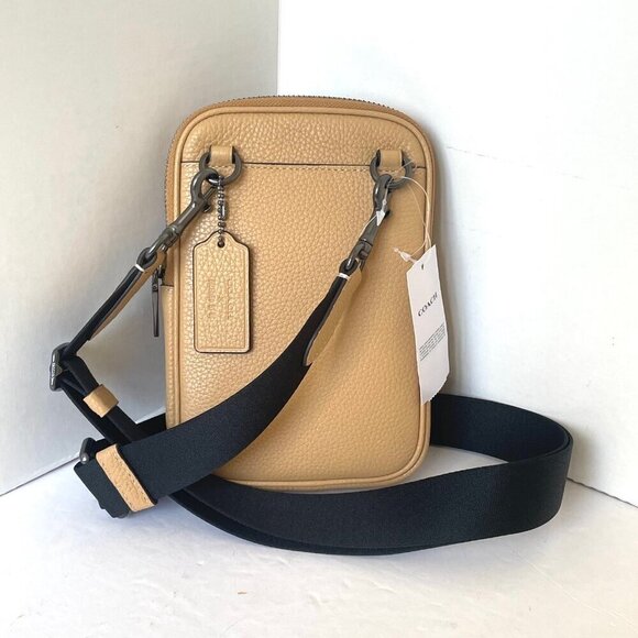 Coach X Observed By Us Aden Crossbody Bag Tan Leather Shoulder CU543 - Picture 2 of 9